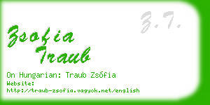 zsofia traub business card